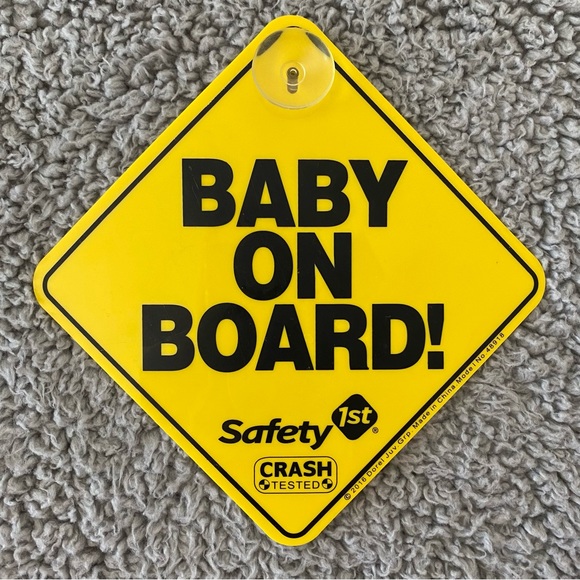 Safety 1st Other - Baby on Board FREE with Purchase of $10 or More! Sign Yellow Car Hanging Safety
